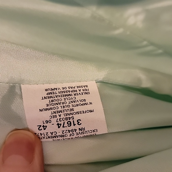 Vintage Jessica McClintock Gunne Sax Green Dress Gown 80s Petticoat Ruffle - Picture 12 of 16